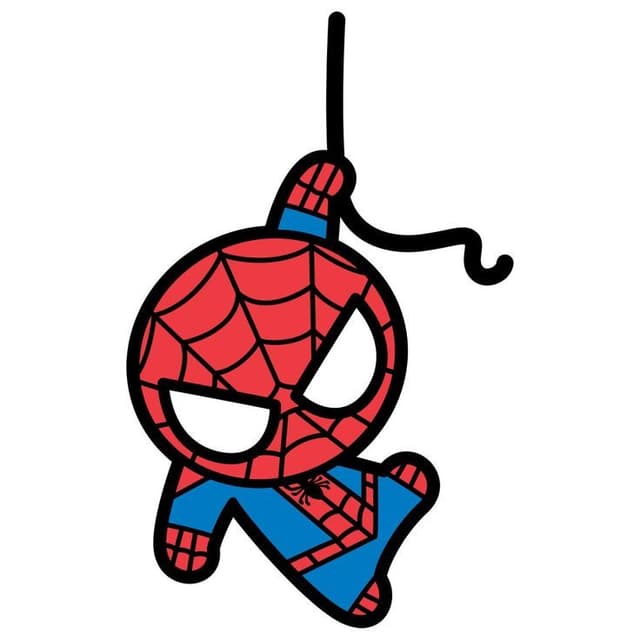 Spider-Man swinging illustration