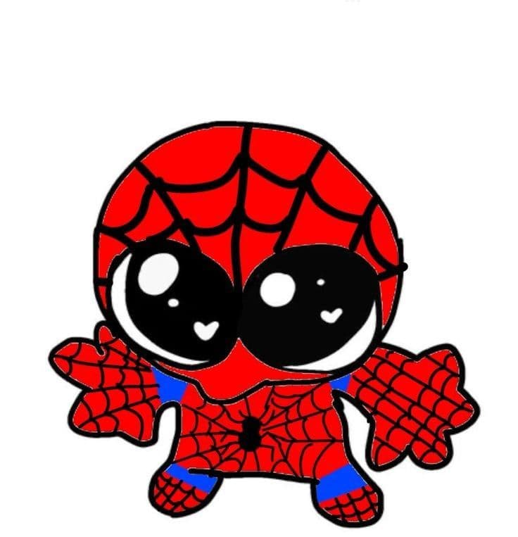 Cute Spider-Man support mascot